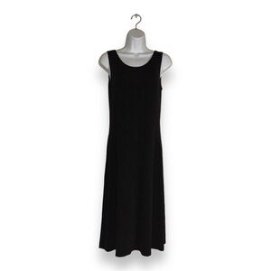 SMALL PICADILLY BLACK DRESS SLEEVELESS STRETCH MIDI EVENT CLASSIC PARTY